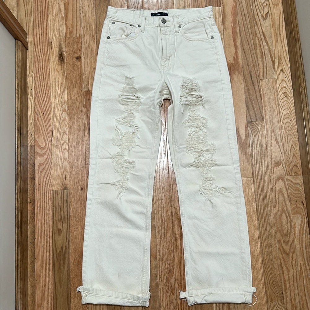 Aeropostale 90’s Baggy White Jeans